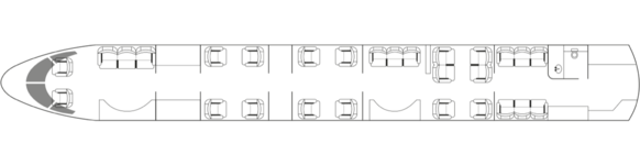 LINEAGE 1000: Standard floor plan configuration